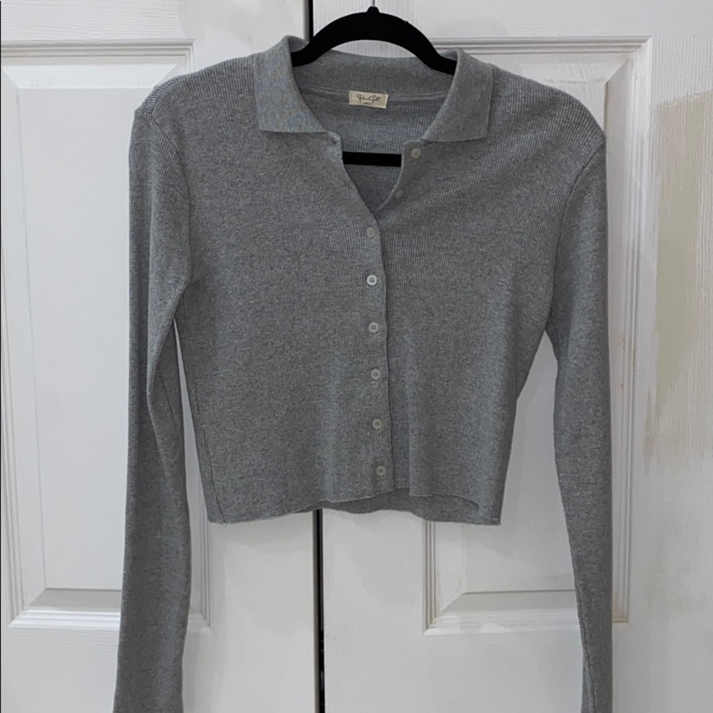 Brandy Melville John Galt Gray Top